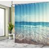 Ambesonne Cartoon Shower Curtain, Tale Castle Scenery in Floral Garden Girls Fantasy Picture, Cloth Fabric Bathroom Decor Set with Hooks, 69″ W x 70″ L, Pink Blue(Turquoise)