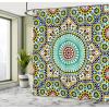 Ambesonne Cartoon Shower Curtain, Tale Castle Scenery in Floral Garden Girls Fantasy Picture, Cloth Fabric Bathroom Decor Set with Hooks, 69″ W x 70″ L, Pink Blue(Khaki Blue)