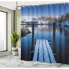 Ambesonne Cartoon Shower Curtain, Tale Castle Scenery in Floral Garden Girls Fantasy Picture, Cloth Fabric Bathroom Decor Set with Hooks, 69″ W x 70″ L, Pink Blue(White Blue Brown)