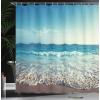 Ambesonne Cartoon Shower Curtain, Tale Castle Scenery in Floral Garden Girls Fantasy Picture, Cloth Fabric Bathroom Decor Set with Hooks, 69″ W x 70″ L, Pink Blue(Turquoise)