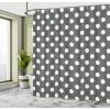Ambesonne Cartoon Shower Curtain, Tale Castle Scenery in Floral Garden Girls Fantasy Picture, Cloth Fabric Bathroom Decor Set with Hooks, 69″ W x 70″ L, Pink Blue(Charcoal Grey)