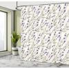 Ambesonne Cartoon Shower Curtain, Tale Castle Scenery in Floral Garden Girls Fantasy Picture, Cloth Fabric Bathroom Decor Set with Hooks, 69″ W x 70″ L, Pink Blue(Violet Ivory)