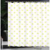 Ambesonne Cartoon Shower Curtain, Tale Castle Scenery in Floral Garden Girls Fantasy Picture, Cloth Fabric Bathroom Decor Set with Hooks, 69″ W x 70″ L, Pink Blue(White Yellow)