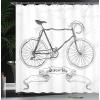 Ambesonne Cartoon Shower Curtain, Tale Castle Scenery in Floral Garden Girls Fantasy Picture, Cloth Fabric Bathroom Decor Set with Hooks, 69″ W x 70″ L, Pink Blue(Grey Charcoal)