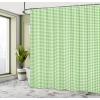 Ambesonne Cartoon Shower Curtain, Tale Castle Scenery in Floral Garden Girls Fantasy Picture, Cloth Fabric Bathroom Decor Set with Hooks, 69″ W x 70″ L, Pink Blue(Lime Green)