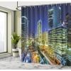 Ambesonne Cartoon Shower Curtain, Tale Castle Scenery in Floral Garden Girls Fantasy Picture, Cloth Fabric Bathroom Decor Set with Hooks, 69″ W x 70″ L, Pink Blue(Navy Blue Green Yellow)