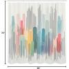 Ambesonne Cartoon Stall Shower Curtain, Happy Rubber Duck and Bubbles Pattern Theme Art, Fabric Bathroom Decor Set with Hooks, 36″ W x 72″ L, Yellow Aqua(Multicolor White Grey)