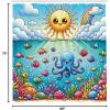 Ambesonne Cartoon Stall Shower Curtain, Happy Rubber Duck and Bubbles Pattern Theme Art, Fabric Bathroom Decor Set with Hooks, 36″ W x 72″ L, Yellow Aqua(Mustard Blue Multicolor)