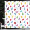 Ambesonne Cartoon Stall Shower Curtain, Happy Rubber Duck and Bubbles Pattern Theme Art, Fabric Bathroom Decor Set with Hooks, 36″ W x 72″ L, Yellow Aqua(Pastel Yellow)