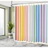 Ambesonne Cartoon Stall Shower Curtain, Happy Rubber Duck and Bubbles Pattern Theme Art, Fabric Bathroom Decor Set with Hooks, 36″ W x 72″ L, Yellow Aqua(White and Multicolor)