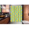 Ambesonne Cartoon Stall Shower Curtain, Happy Rubber Duck and Bubbles Pattern Theme Art, Fabric Bathroom Decor Set with Hooks, 36″ W x 72″ L, Yellow Aqua(Yellow Aqua)