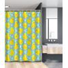 Ambesonne Cartoon Stall Shower Curtain, Happy Rubber Duck and Bubbles Pattern Theme Art, Fabric Bathroom Decor Set with Hooks, 36″ W x 72″ L, Yellow Aqua(Yellow Aqua)