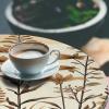 Ambesonne Ice Cream Fitted Round Tablecloth, Delicate Pattern of Colorful Design Dots and Hearts on Plain Back Cartoon, All Around Elastic Fabric Table Cover, 40″- 44″ Diameter, Pink Blue Apricot(Chocolate Ginger Ecru)