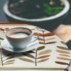 Ambesonne Ice Cream Fitted Round Tablecloth, Delicate Pattern of Colorful Design Dots and Hearts on Plain Back Cartoon, All Around Elastic Fabric Table Cover, 40″- 44″ Diameter, Pink Blue Apricot(Olive Green Cinnamon)