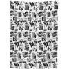 Ambesonne Love Tablecloth, Pattern of Hearts and Romantic Wedding Theme Celebration Valentines, Rectangular Table Cover for Dining Room Kitchen Decor, 60″ X 84″, Pink White(White Black)