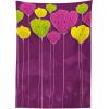 Ambesonne Love Tablecloth, Pattern of Hearts and Romantic Wedding Theme Celebration Valentines, Rectangular Table Cover for Dining Room Kitchen Decor, 60″ X 84″, Pink White(Green Purple)