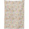 Ambesonne Love Tablecloth, Pattern of Hearts and Romantic Wedding Theme Celebration Valentines, Rectangular Table Cover for Dining Room Kitchen Decor, 60″ X 84″, Pink White(Pink Beige)