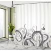 Ambesonne Manly Shower Curtain, Cartoon Hot-Rod Truck Antique Old Model Automobile Transport Nostalgia Illustration, Cloth Fabric Bathroom Decor Set with Hooks, 69″ W x 70″ L, Orange Black(Dimgray Grey)