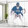 Ambesonne Manly Shower Curtain, Cartoon Hot-Rod Truck Antique Old Model Automobile Transport Nostalgia Illustration, Cloth Fabric Bathroom Decor Set with Hooks, 69″ W x 70″ L, Orange Black(Burgundy White)