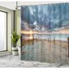 Ambesonne Manly Shower Curtain, Cartoon Hot-Rod Truck Antique Old Model Automobile Transport Nostalgia Illustration, Cloth Fabric Bathroom Decor Set with Hooks, 69″ W x 70″ L, Orange Black(Bluegrey Beige Brown)