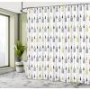 Ambesonne Manly Shower Curtain, Cartoon Hot-Rod Truck Antique Old Model Automobile Transport Nostalgia Illustration, Cloth Fabric Bathroom Decor Set with Hooks, 69″ W x 70″ L, Orange Black(Charcoal Yellow)