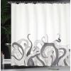 Ambesonne Manly Shower Curtain, Cartoon Hot-Rod Truck Antique Old Model Automobile Transport Nostalgia Illustration, Cloth Fabric Bathroom Decor Set with Hooks, 69″ W x 70″ L, Orange Black(Dimgray Grey)