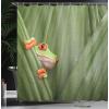 Ambesonne Manly Shower Curtain, Cartoon Hot-Rod Truck Antique Old Model Automobile Transport Nostalgia Illustration, Cloth Fabric Bathroom Decor Set with Hooks, 69″ W x 70″ L, Orange Black(Green)
