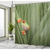 Ambesonne Manly Shower Curtain, Cartoon Hot-Rod Truck Antique Old Model Automobile Transport Nostalgia Illustration, Cloth Fabric Bathroom Decor Set with Hooks, 69″ W x 70″ L, Orange Black(Green)
