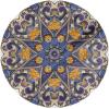 Ambesonne Round Hearts Tablecloth, 60″ Pink, Valentine’s Day(Blue Orange Purple)
