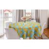 Pale Blue and Mustard