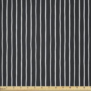 Ambesonne Boxer Dog Fabric by The Yard, Cartoon Purebred Dogs Paw Prints and Bones, Microfiber Fabric for Arts and Crafts Textiles & Decor, 1 Yard, Brown Caramel(Black and White)