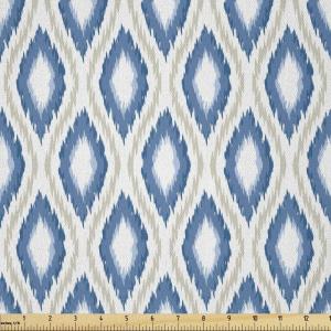 Ambesonne Boxer Dog Fabric by The Yard, Cartoon Purebred Dogs Paw Prints and Bones, Microfiber Fabric for Arts and Crafts Textiles & Decor, 1 Yard, Brown Caramel(White Beige)