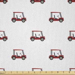 Ambesonne Boxer Dog Fabric by The Yard, Cartoon Purebred Dogs Paw Prints and Bones, Microfiber Fabric for Arts and Crafts Textiles & Decor, 1 Yard, Brown Caramel(Red Charcoal)