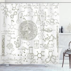 Ambesonne Cartoon Stall Shower Curtain, Happy Rubber Duck and Bubbles Pattern Theme Art, Fabric Bathroom Decor Set with Hooks, 36″ W x 72″ L, Yellow Aqua(White Umber)