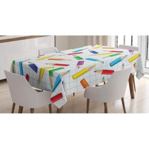 Ambesonne Love Tablecloth, Pattern of Hearts and Romantic Wedding Theme Celebration Valentines, Rectangular Table Cover for Dining Room Kitchen Decor, 60″ X 84″, Pink White(Blue Green)