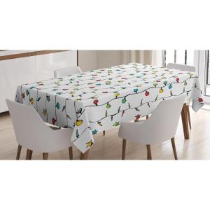 Ambesonne Love Tablecloth, Pattern of Hearts and Romantic Wedding Theme Celebration Valentines, Rectangular Table Cover for Dining Room Kitchen Decor, 60″ X 84″, Pink White(Green Red)