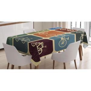 Ambesonne Love Tablecloth, Pattern of Hearts and Romantic Wedding Theme Celebration Valentines, Rectangular Table Cover for Dining Room Kitchen Decor, 60″ X 84″, Pink White(Soft Beige)