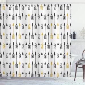 Ambesonne Manly Shower Curtain, Cartoon Hot-Rod Truck Antique Old Model Automobile Transport Nostalgia Illustration, Cloth Fabric Bathroom Decor Set with Hooks, 69″ W x 70″ L, Orange Black(Charcoal Yellow)