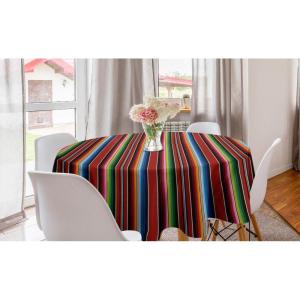 Ambesonne Round Hearts Tablecloth, 60″ Pink, Valentine’s Day(Burgundy)