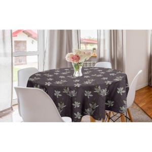 Ambesonne Round Hearts Tablecloth, 60″ Pink, Valentine’s Day(Eggplant Multicolor)