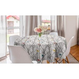 Ambesonne Round Hearts Tablecloth, 60″ Pink, Valentine’s Day(Mustard Maroon)