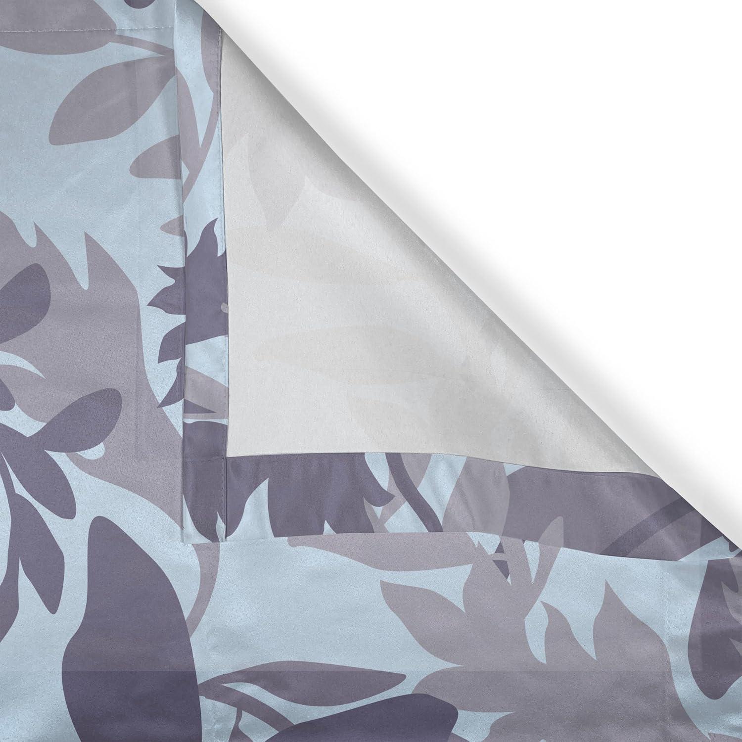 imageAmbesonne Floral Boho Grommet Curtain Simple Design Delicate Flower Silhouettes Neutral Colors Exotics Art Decorative 2Panel Window Drapes for Bedroom Living Room 50 x 108 Dark Indigo Pale BlueDark Indigo Pale Blue