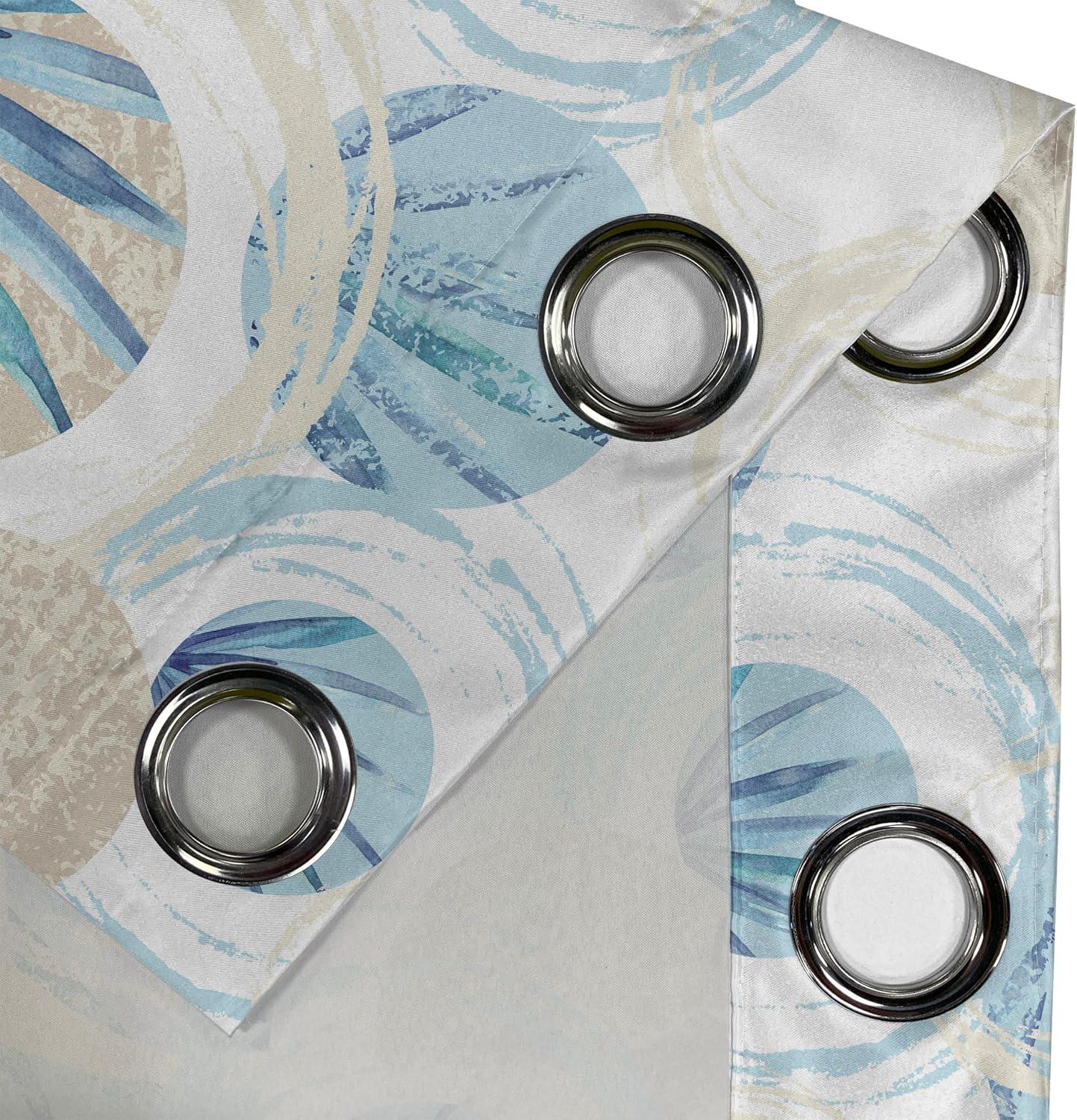 imageAmbesonne Floral Boho Grommet Curtain Simple Design Delicate Flower Silhouettes Neutral Colors Exotics Art Decorative 2Panel Window Drapes for Bedroom Living Room 50 x 108 Dark Indigo Pale BluePale Mustard and Sky Blue