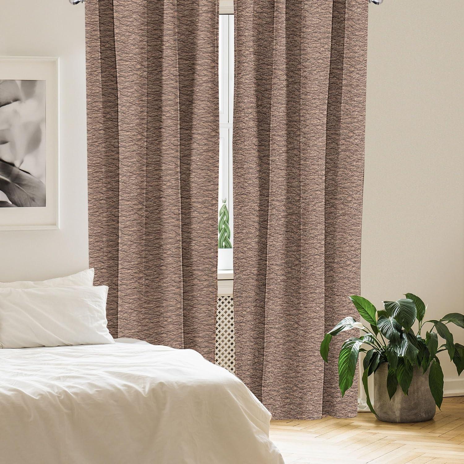 imageAmbesonne Gothic Curtains Vintage Baroque Floral Skulls with Garden Flowers Flourishing Leaves Window Treatments 2 Panel Set for Living Room Bedroom Pair of 28 x 95 Charcoal Grey and Dark TanEcru Brown and Charcoal Grey