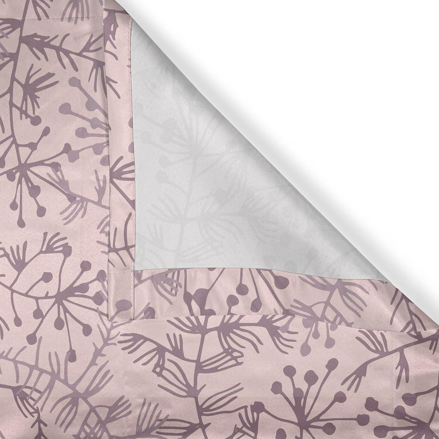 imageAmbesonne Hawaii Themed Grommet Curtain Tropical Leaves Pattern with Neutral Colors Boho Summer Print Decorative 2Panel Window Drapes for Bedroom Living Room 50 x 54 Pale Vermilion Seal BrownBlush Dried Rose
