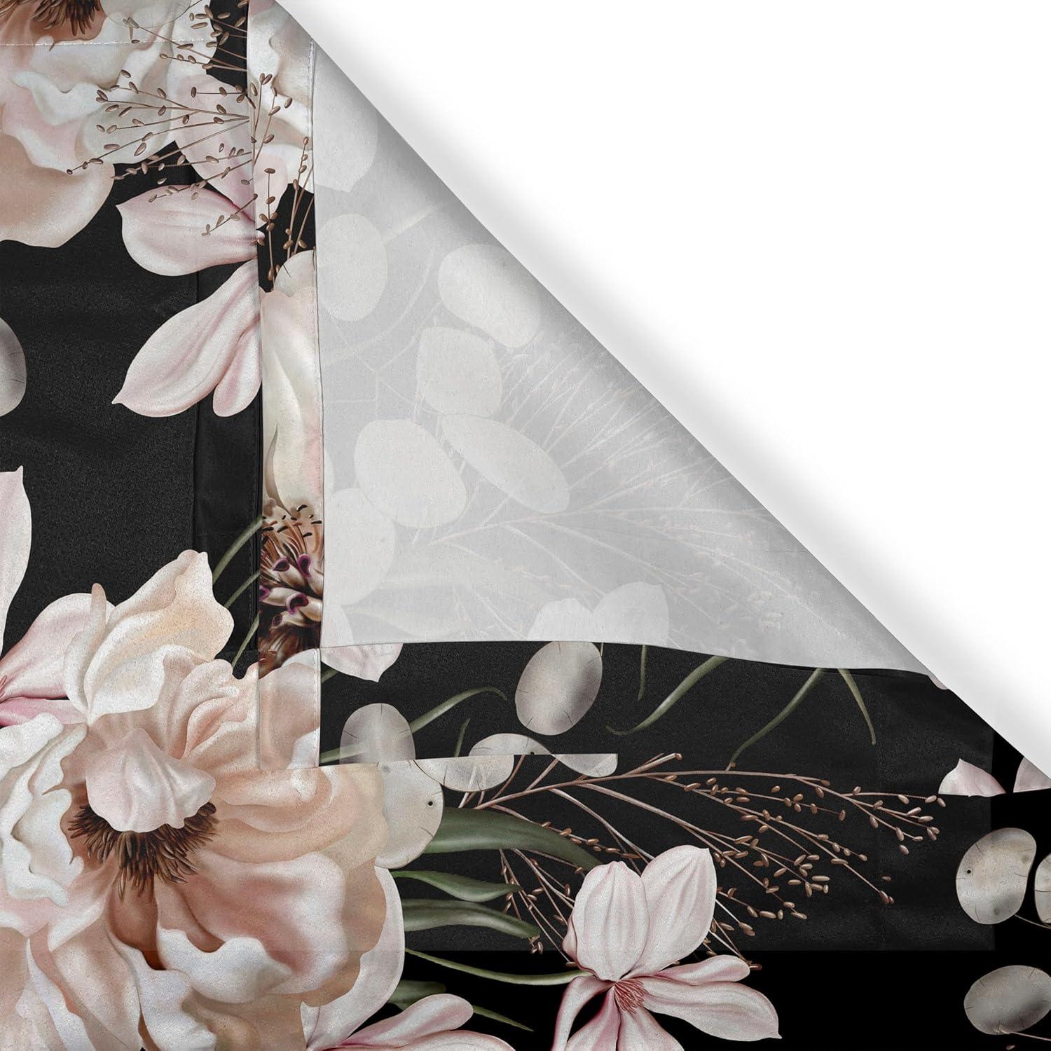 imageAmbesonne Hawaii Themed Grommet Curtain Tropical Leaves Pattern with Neutral Colors Boho Summer Print Decorative 2Panel Window Drapes for Bedroom Living Room 50 x 54 Pale Vermilion Seal BrownBlush Charcoal
