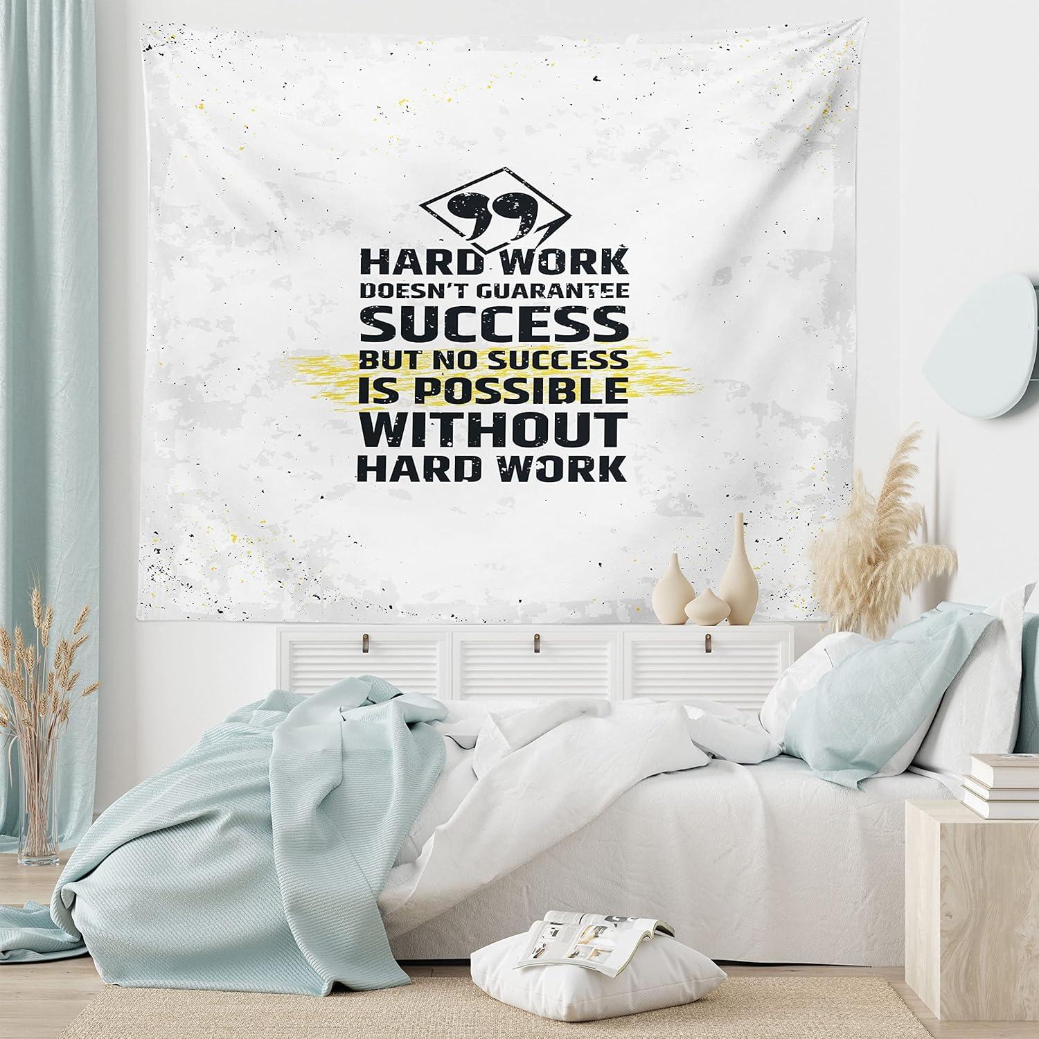 imageAmbesonne Hippie Tapestry Modern Goth Scene of Wingy Skeleton Moon and Roundy Flowers Boho Dreamy Fabric Wall Hanging Decor for Bedroom Living Room Dorm 28 X 23 Eggshell Shamrock GreenYellow Black White