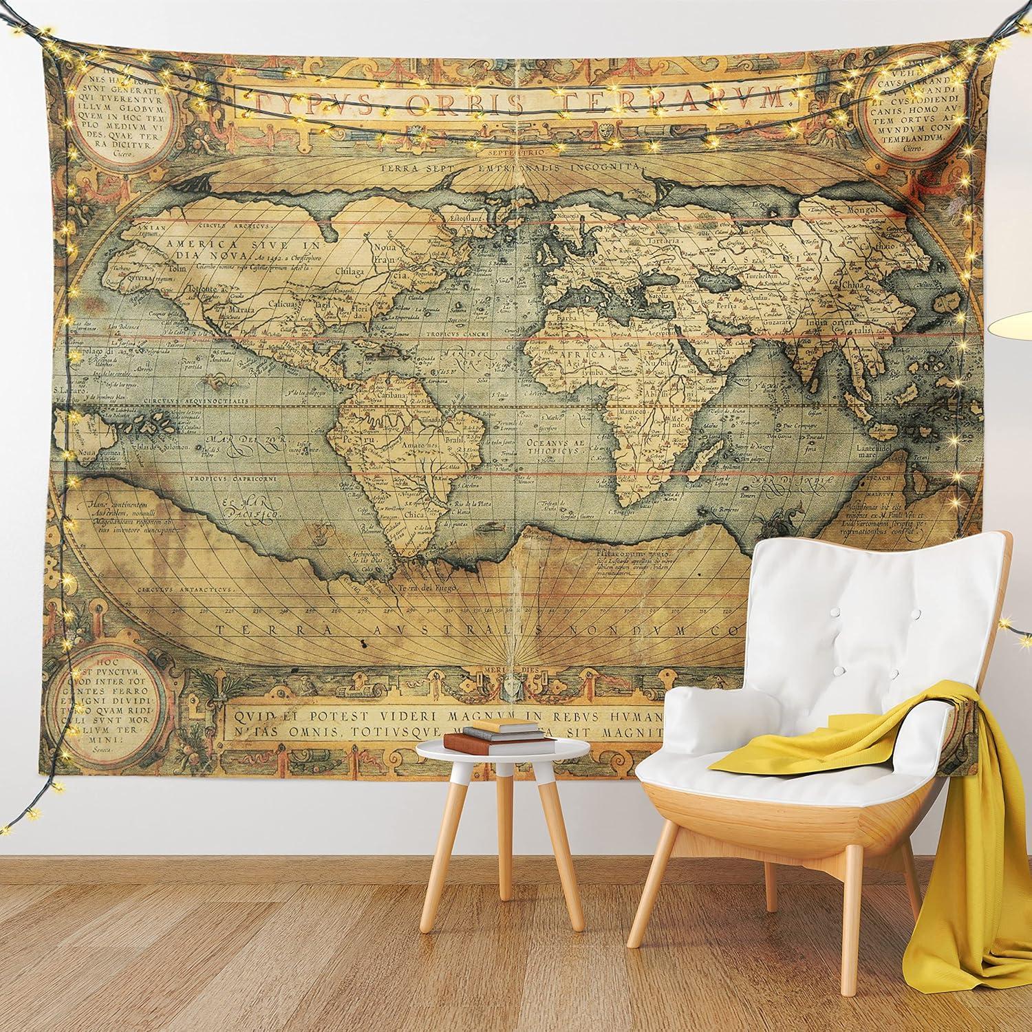 imageAmbesonne Hippie Tapestry Modern Goth Scene of Wingy Skeleton Moon and Roundy Flowers Boho Dreamy Fabric Wall Hanging Decor for Bedroom Living Room Dorm 28 X 23 Eggshell Shamrock GreenSand Blue