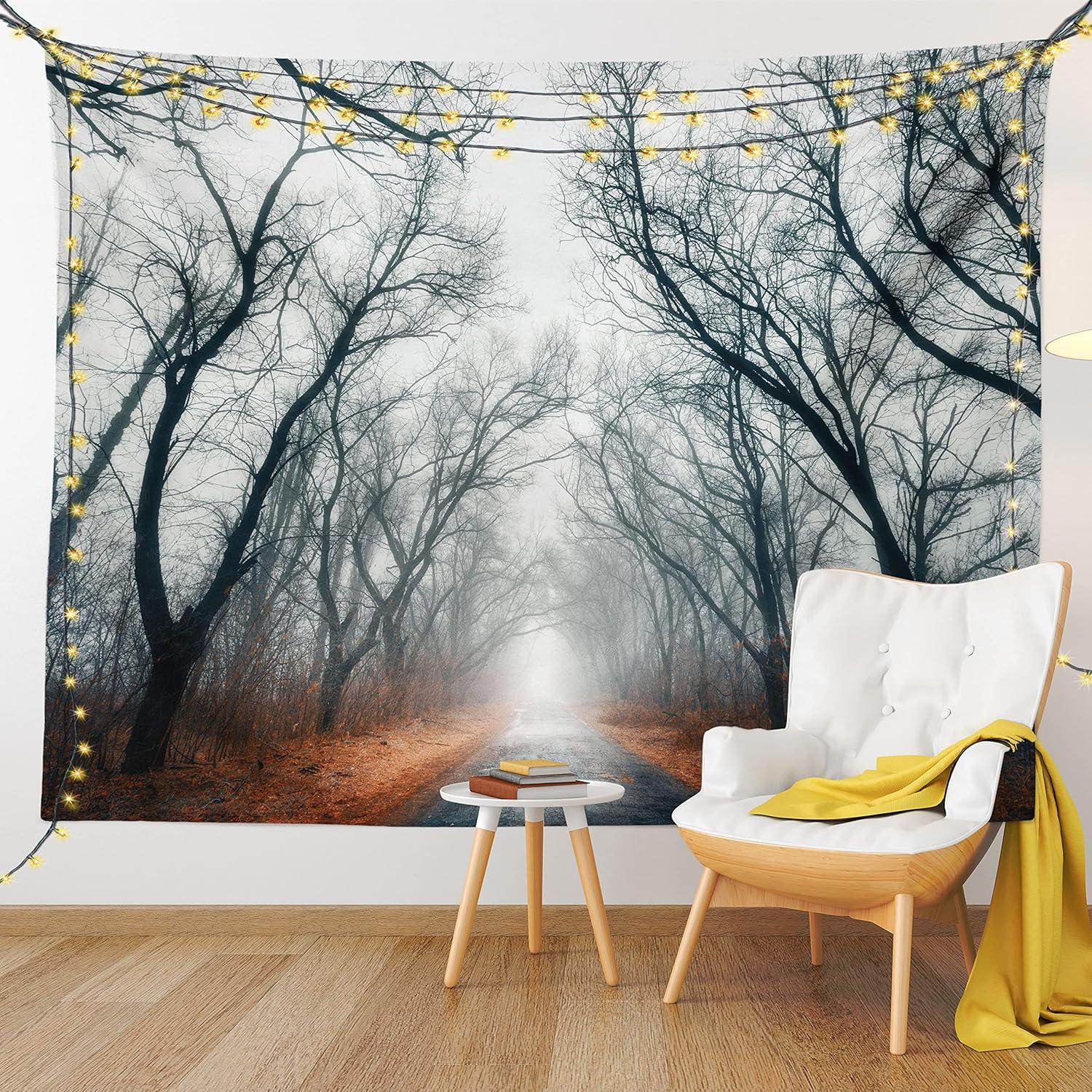 imageAmbesonne Hippie Tapestry Modern Goth Scene of Wingy Skeleton Moon and Roundy Flowers Boho Dreamy Fabric Wall Hanging Decor for Bedroom Living Room Dorm 28 X 23 Eggshell Shamrock GreenGrey Red