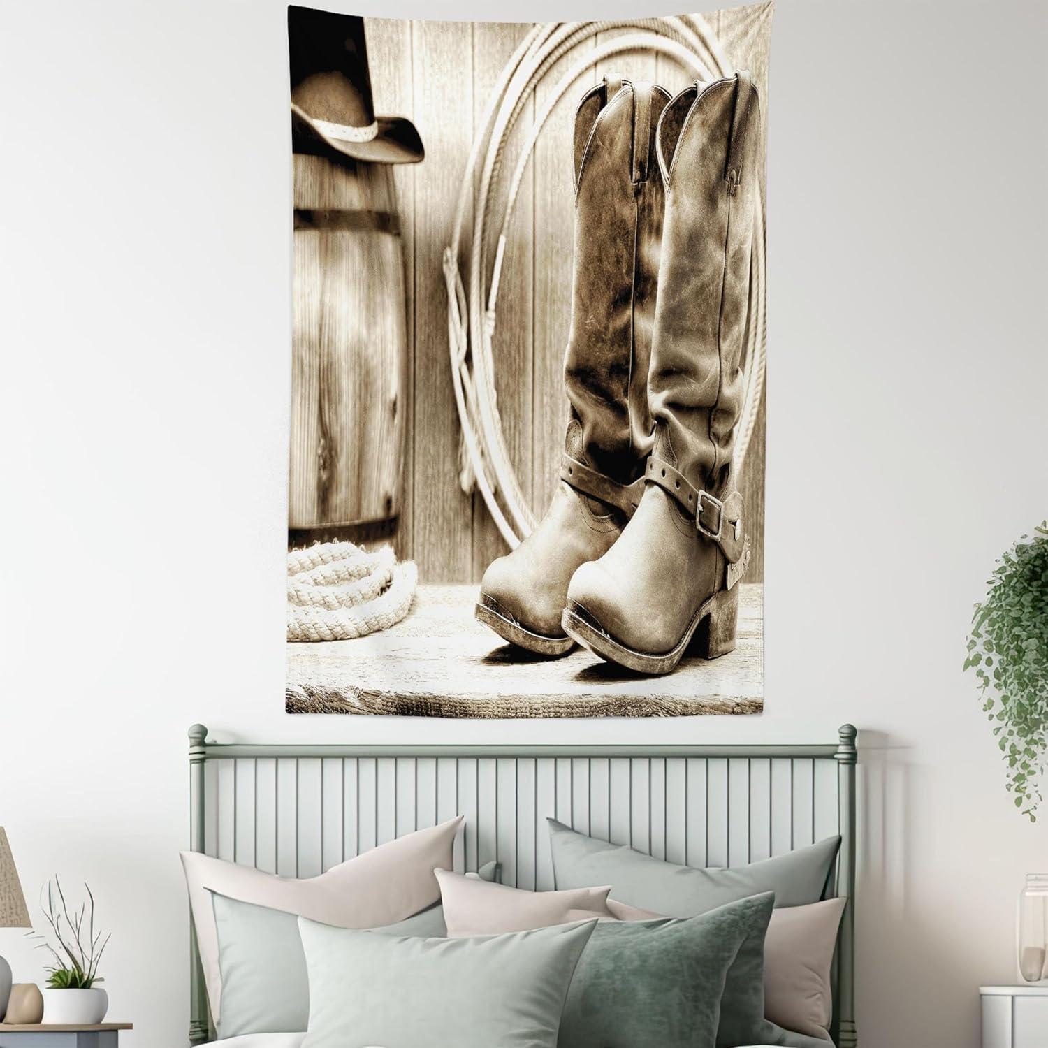 imageAmbesonne Hippie Tapestry Modern Goth Scene of Wingy Skeleton Moon and Roundy Flowers Boho Dreamy Fabric Wall Hanging Decor for Bedroom Living Room Dorm 28 X 23 Eggshell Shamrock GreenSepia and Beige